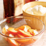 marinated peaches