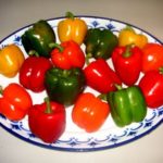 peppers in rainbow of colors